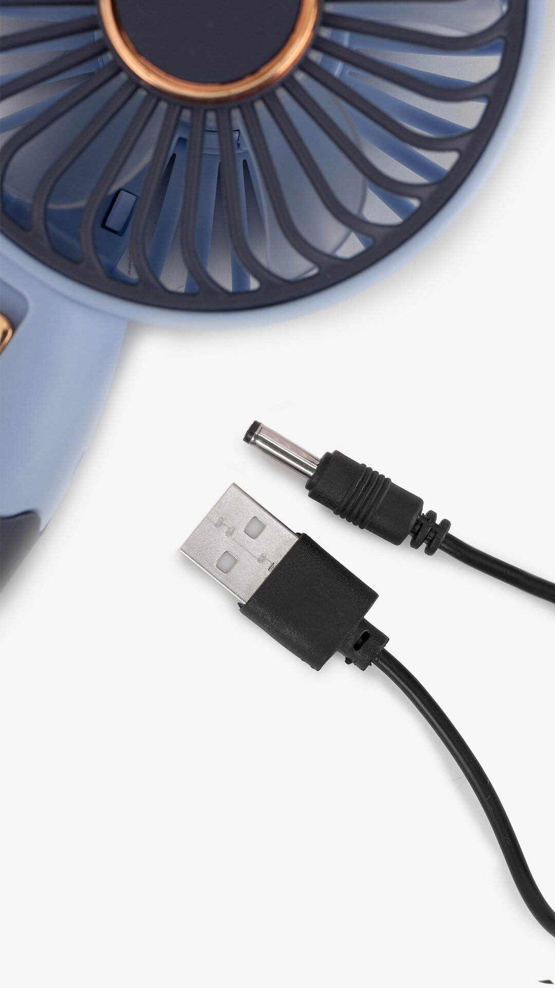 Портативный вентилятор Mini Fan-210 Голубо-синий  Фото №2