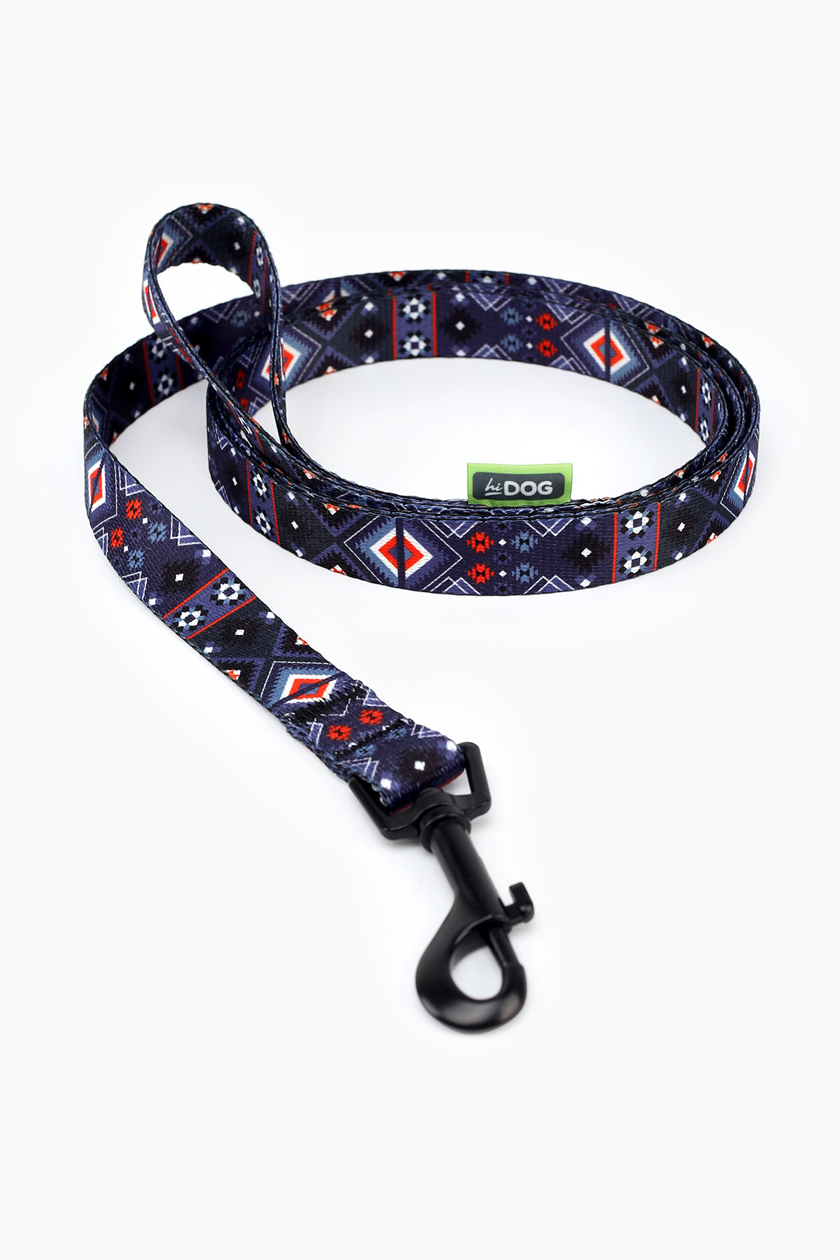 Повідець ТМ HIDOG &quot;Aztec purple&quot; , ширина 20 мм (довжина 152 см) (2100102326010A)(SN)  Фото №0