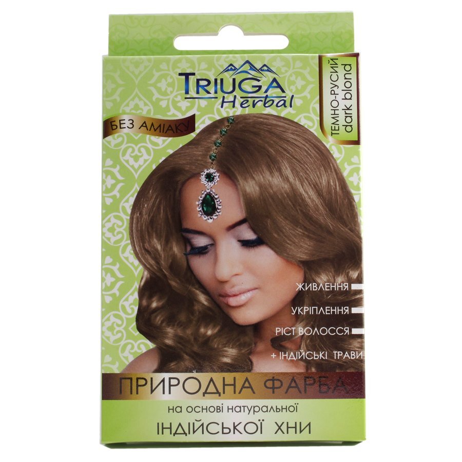 Природна фарба на основі хни &quot;Темно-русий&quot; Triuga 4243 25 г (8908003544243)