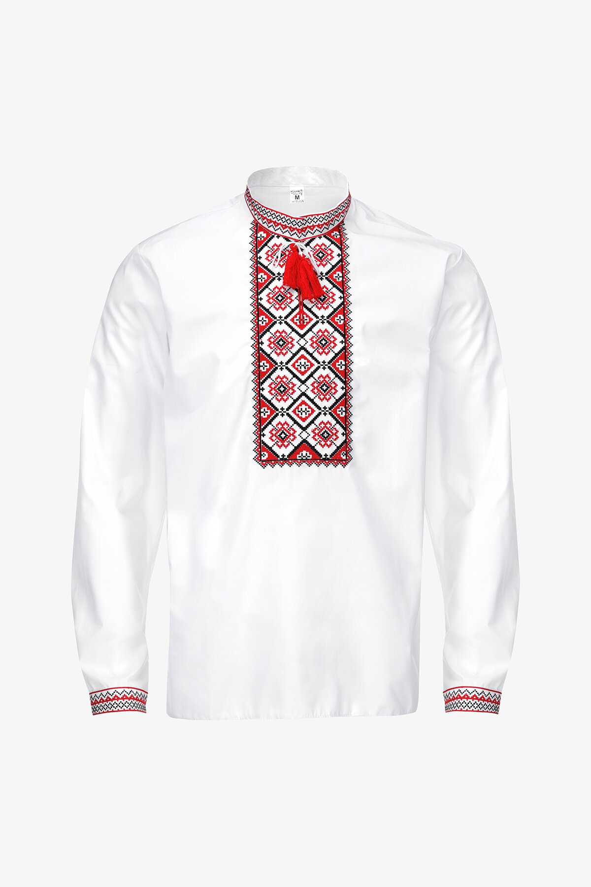 Сорочка вишиванка чоловіча  Француз S Біло-червоний  Фото №14
