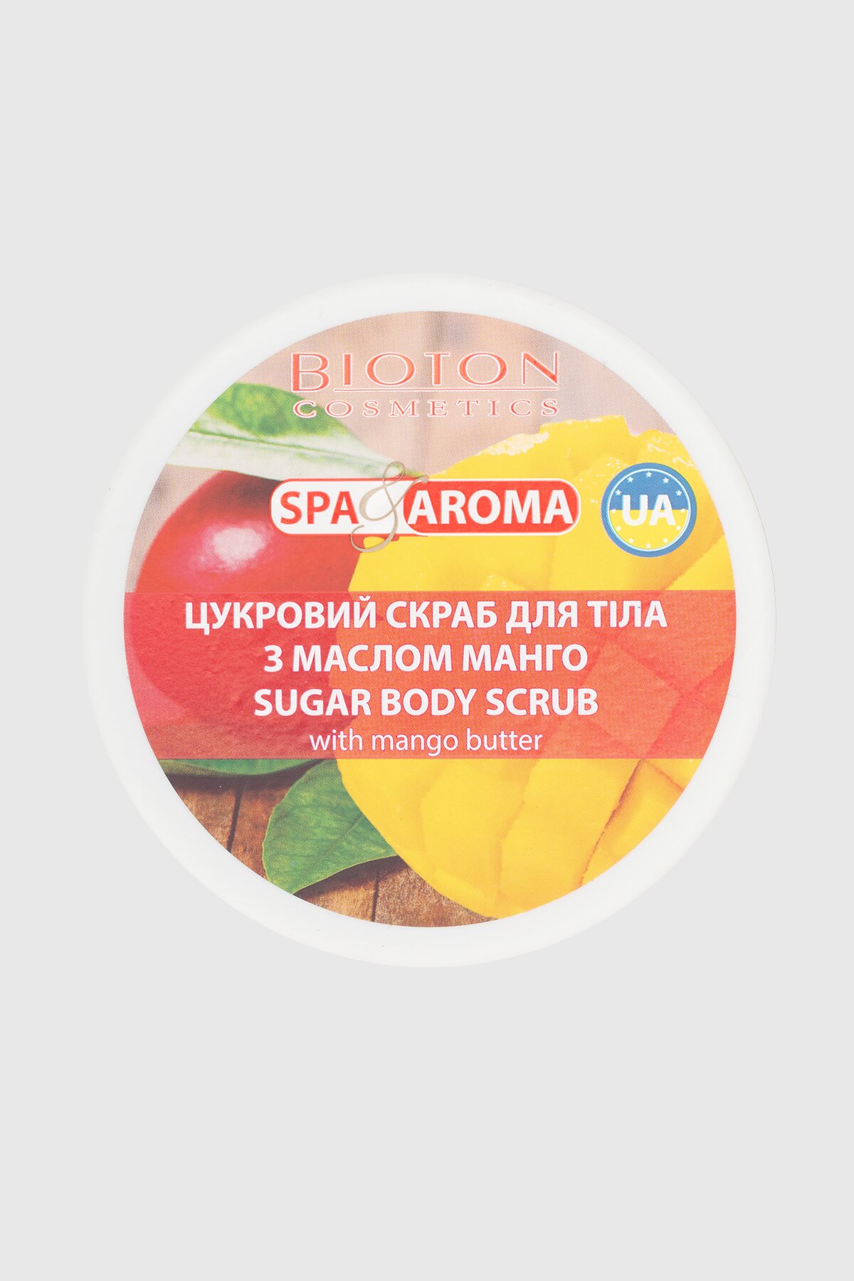 Сахарный скраб для тела с маслом манго BIOTON 250 мл (4820026154367)  Фото №1