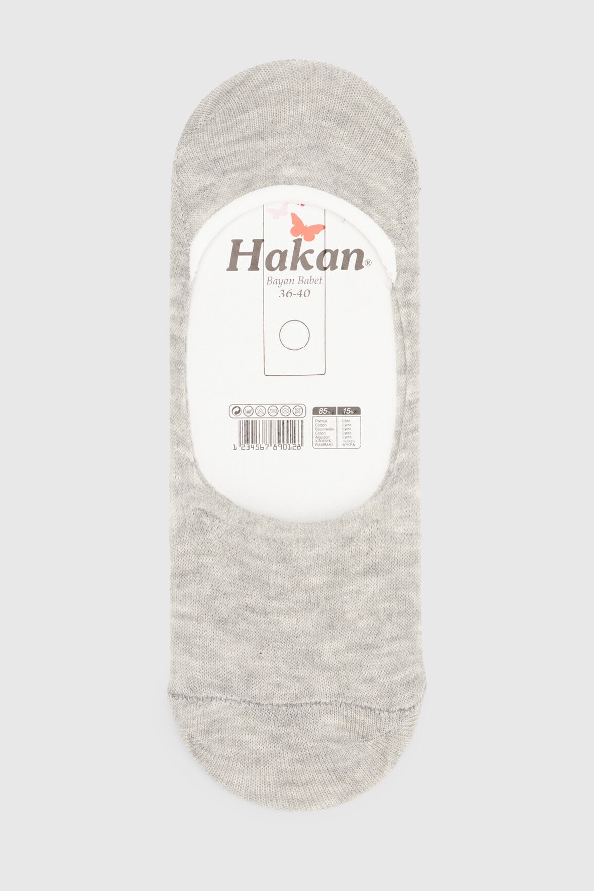 Следки женские HAKAN Hakan 3 36-40 Серый (2000990604880A)  Фото №0