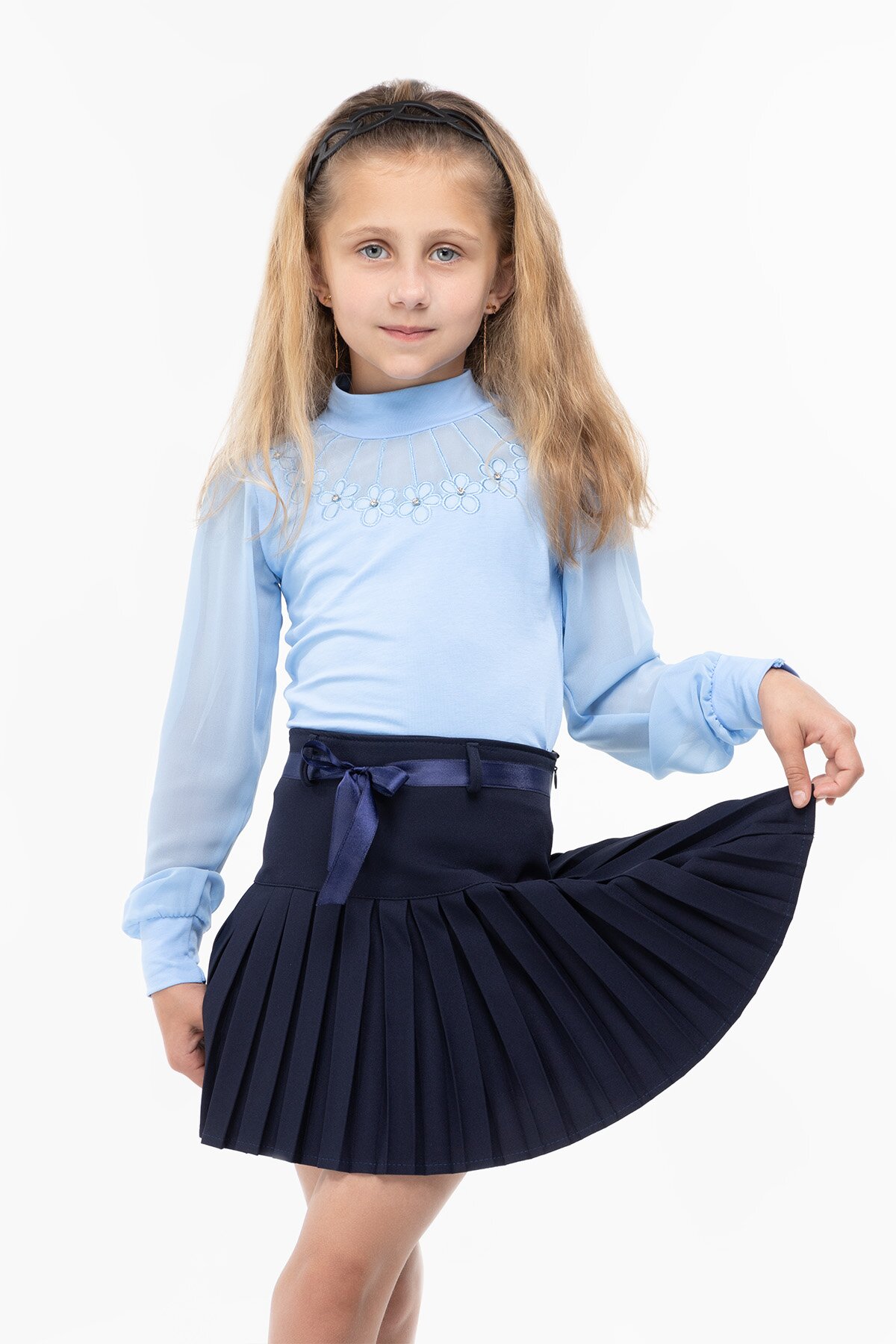 Юбка для девочки Baby Show 56012 104 см Синий (2000989818700D)(SC)  Фото №2