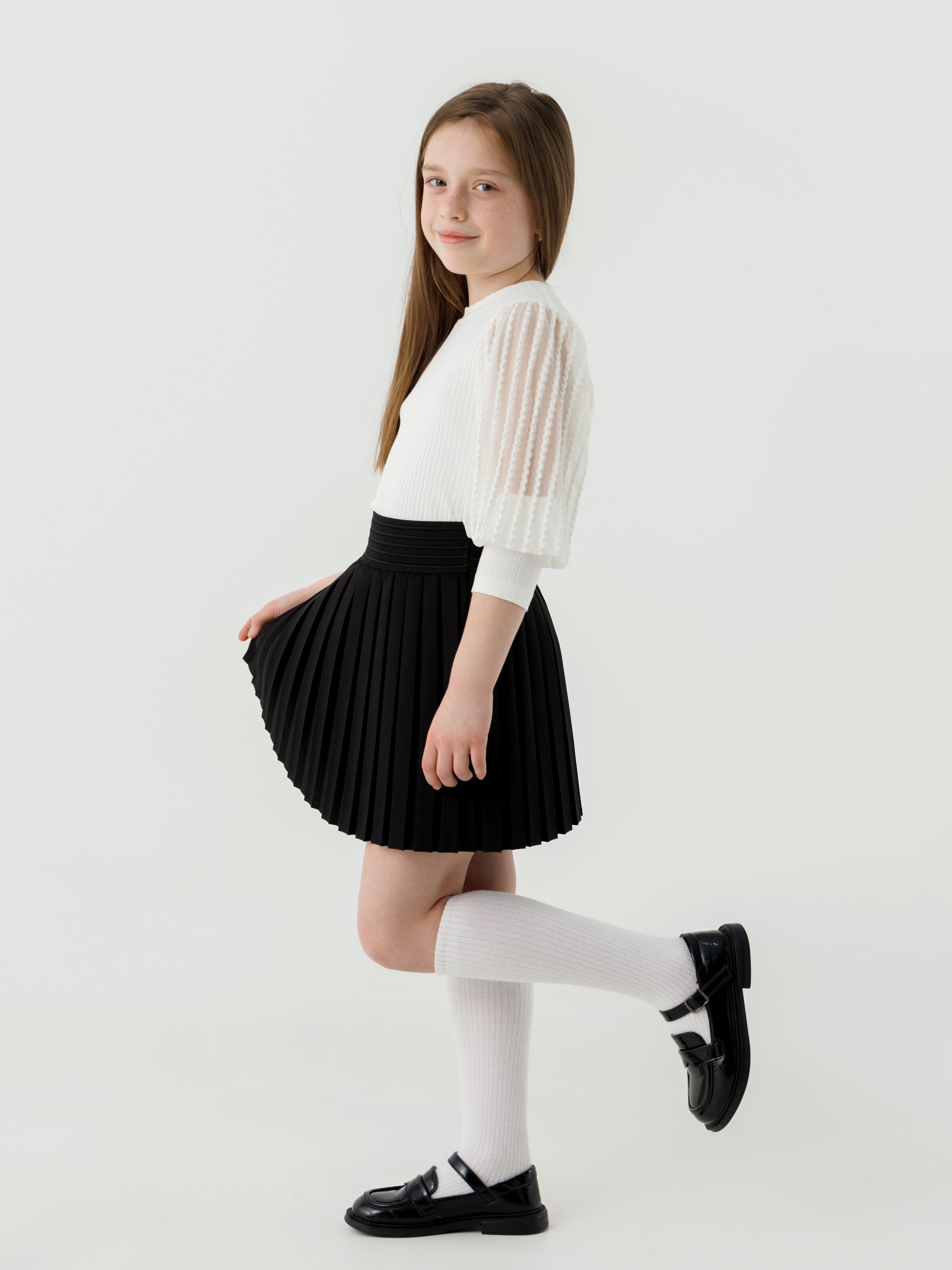 Спідниця однотонна для дівчинки Baby Show 56001 116 см Чорний (2000990527196D)(SC)  Фото №3