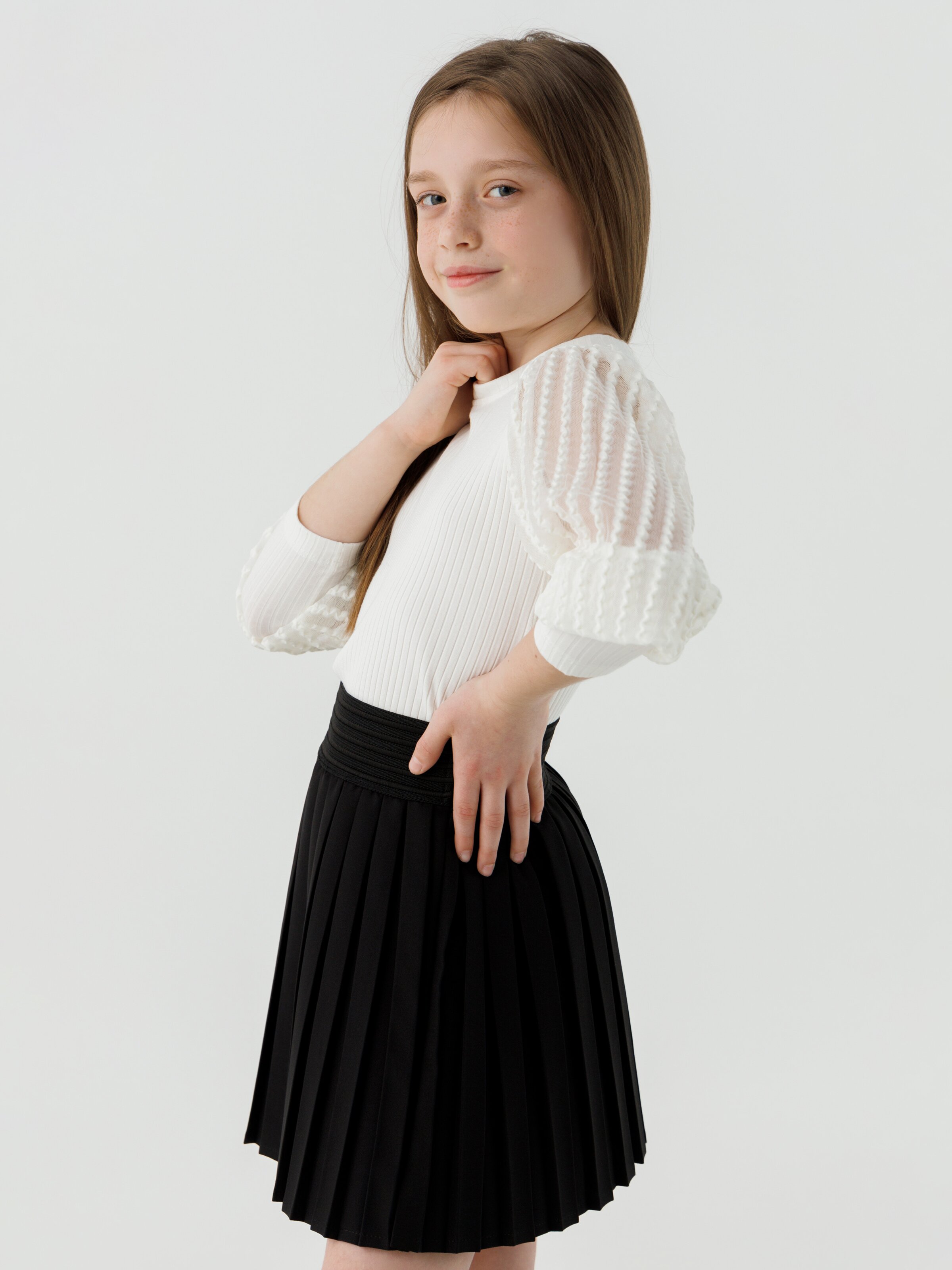 Спідниця однотонна для дівчинки Baby Show 56001 116 см Чорний (2000990527196D)(SC)  Фото №2