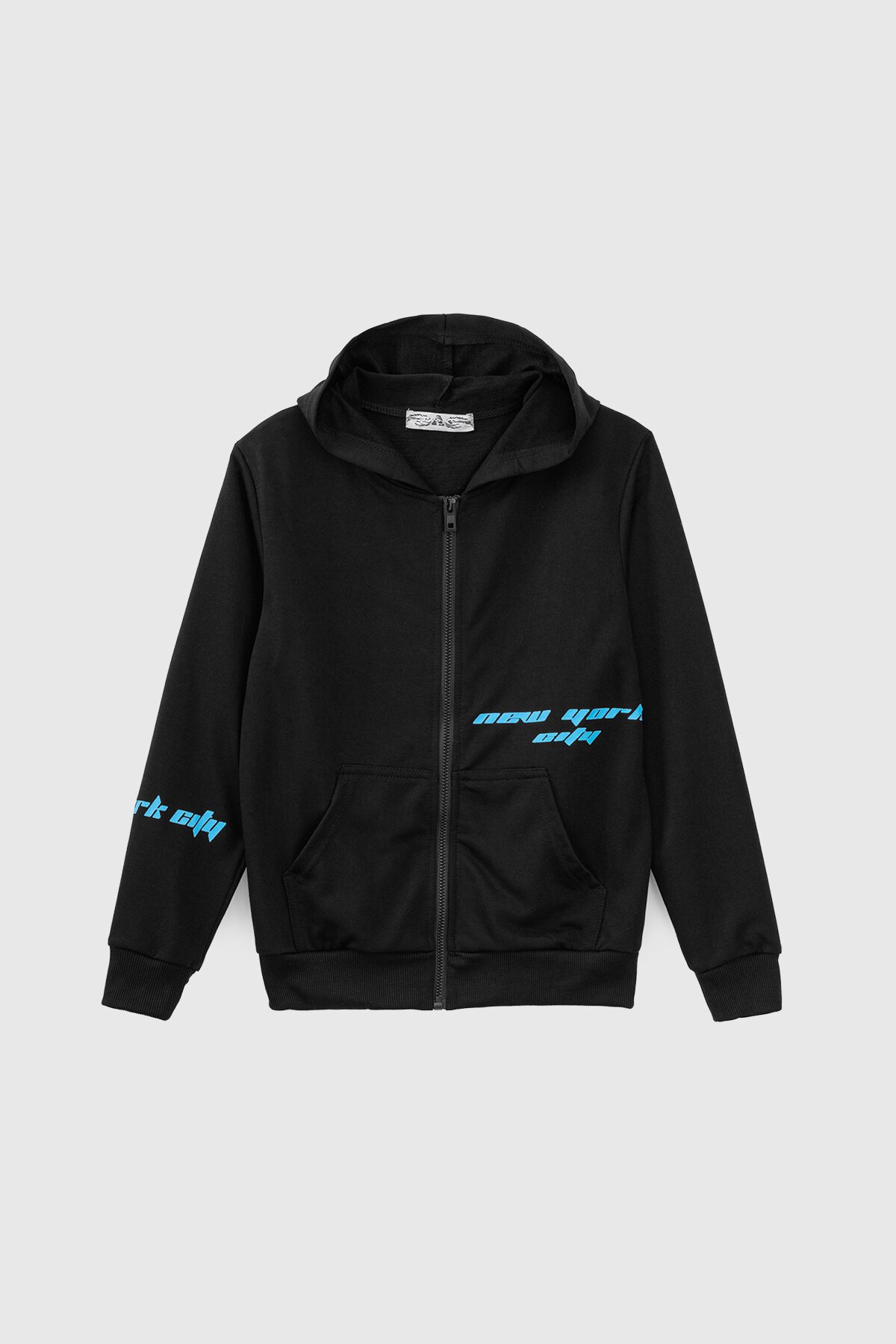Спортивний костюм (кофта+штани) для хлопчика XHZ-0599 146 см Чорно-блакитний (2000990732996D)  Фото №7