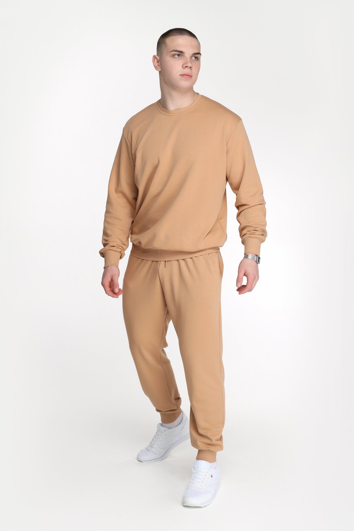Спортивные штаны мужские Demos DMS008 baza 4XL Бежевый (2000989427698D)  Фото №3