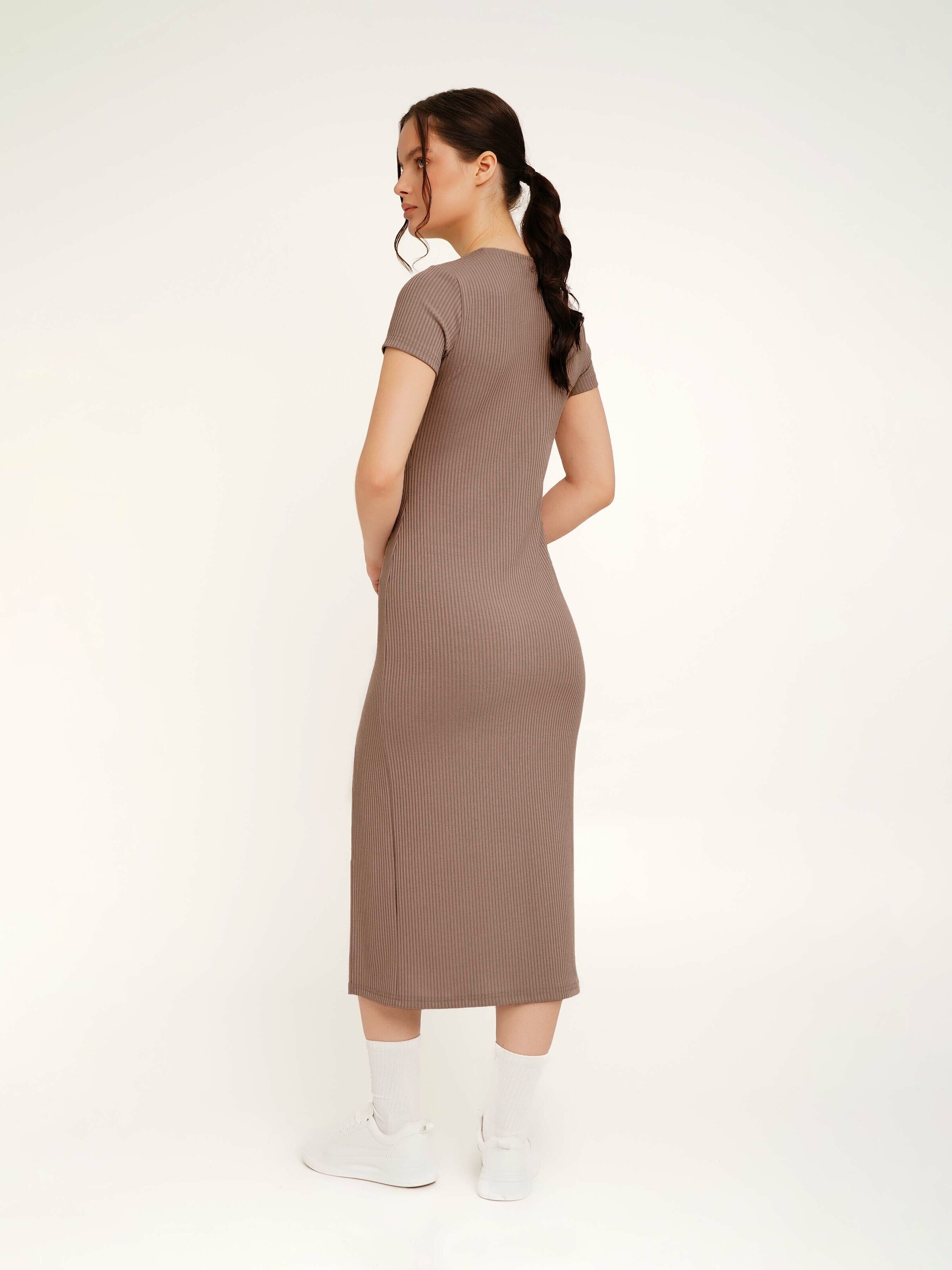 Платье однотонное женское LAWA WBC02371 XS Мокко  Фото №1