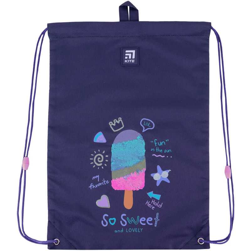 Сумка для формы и обуви для девочки Kite K24-600M-7 Фиолетовый (4063276106780A)(SC)  Фото №2