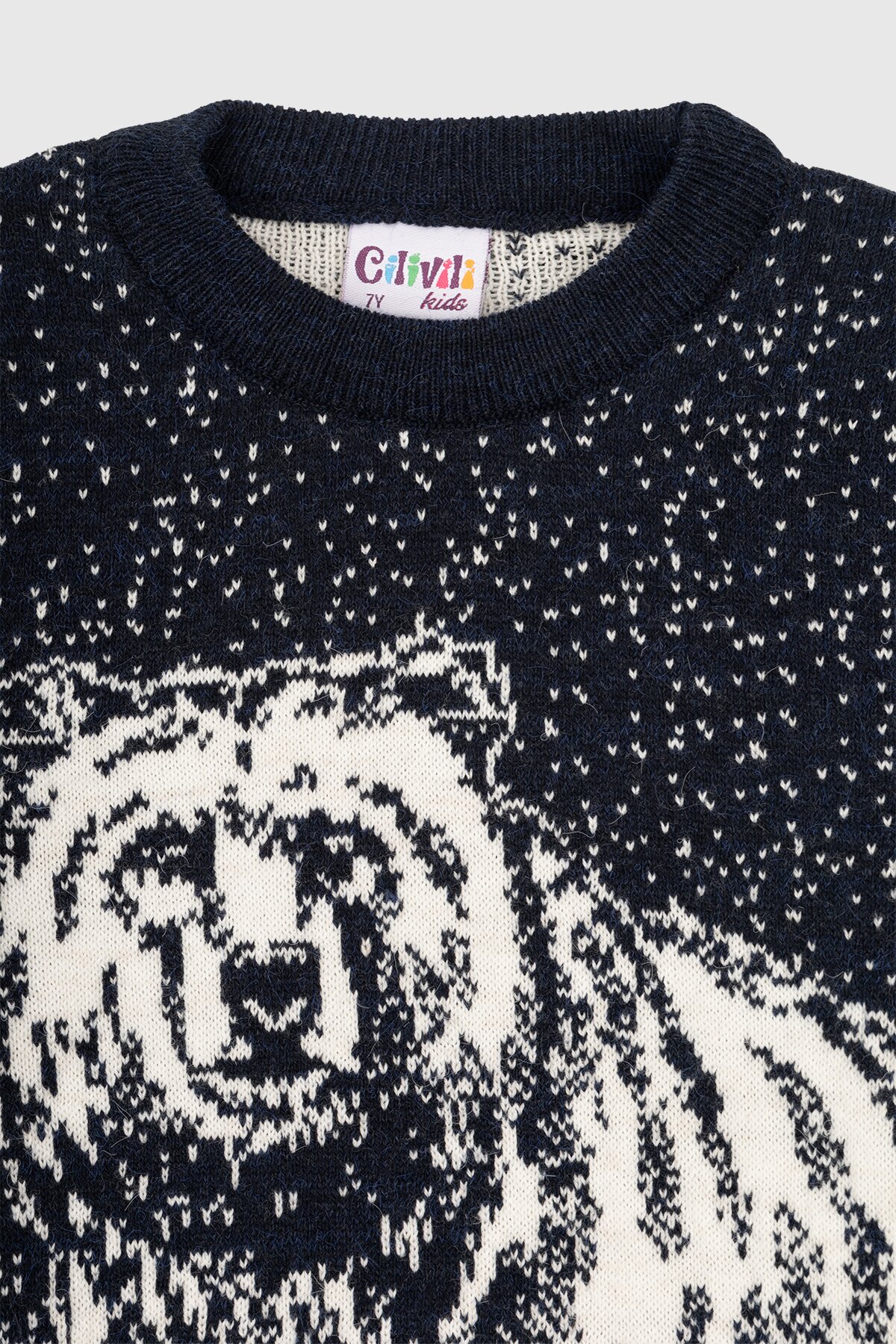 Свитер однотонный для мальчика Cilivili 434 134 см Синий (2000990167620W)  Фото №11
