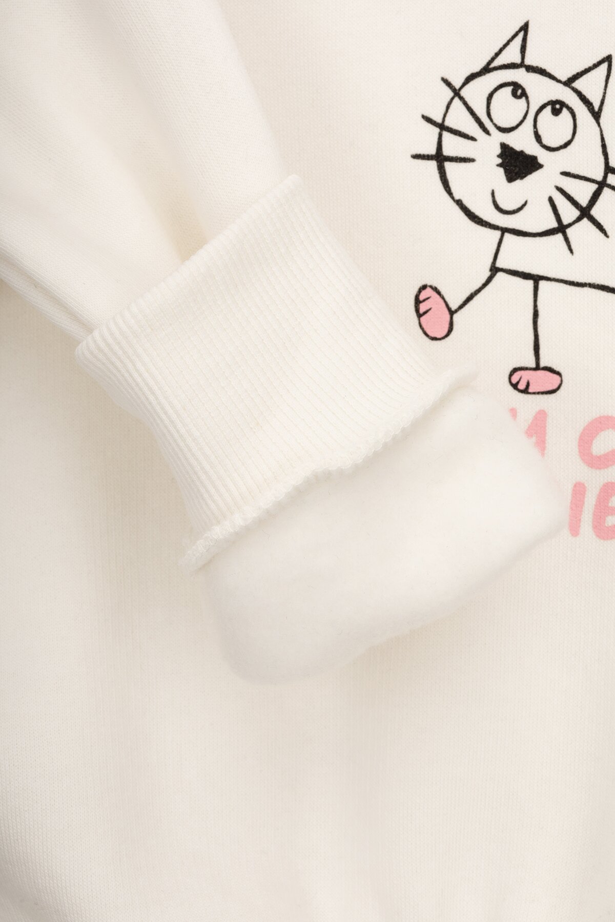 Світшот з принтом для дівчинки First Kids 866 86 см Молочний (2000990132109W)  Фото №5