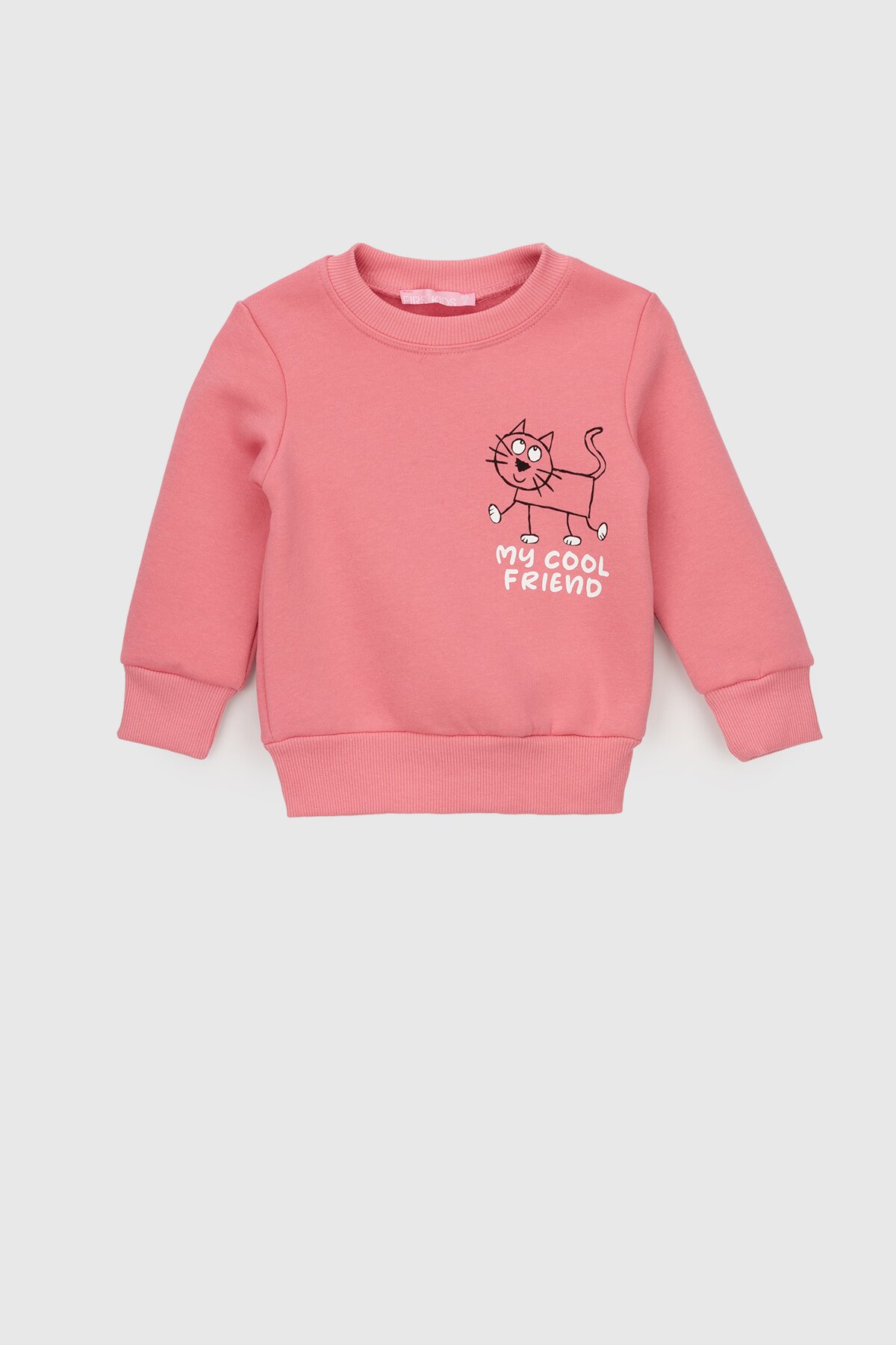 Свитшот с принтом для девочки First Kids 866 86 см Розовый (2000990132062W)  Фото №0