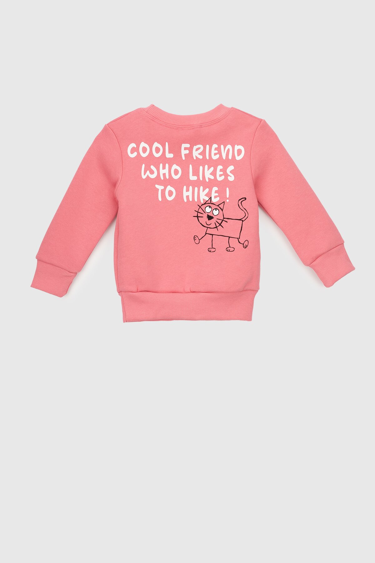 Свитшот с принтом для девочки First Kids 866 86 см Розовый (2000990132062W)  Фото №1