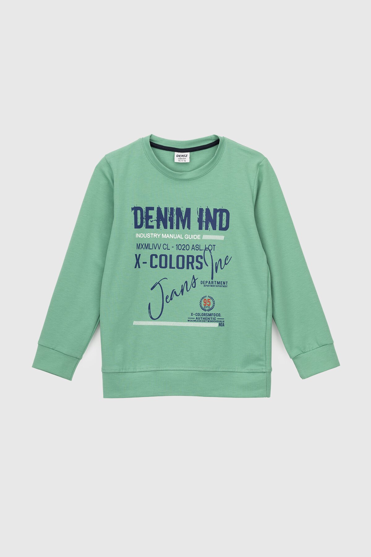 Свитшот с принтом для мальчика Deniz 05022 98 см Зеленый (2000990438164D)  Фото №6