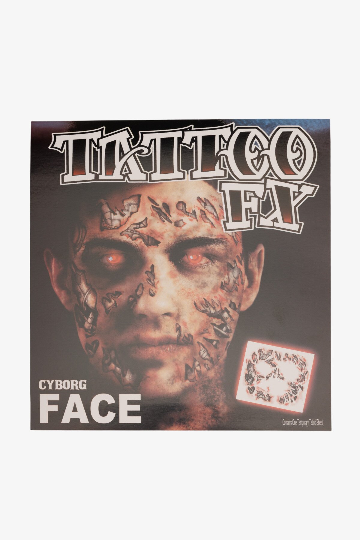 Тату CYBORG FACE K-308 Різнокольоровий (2000990800916)  Фото №1