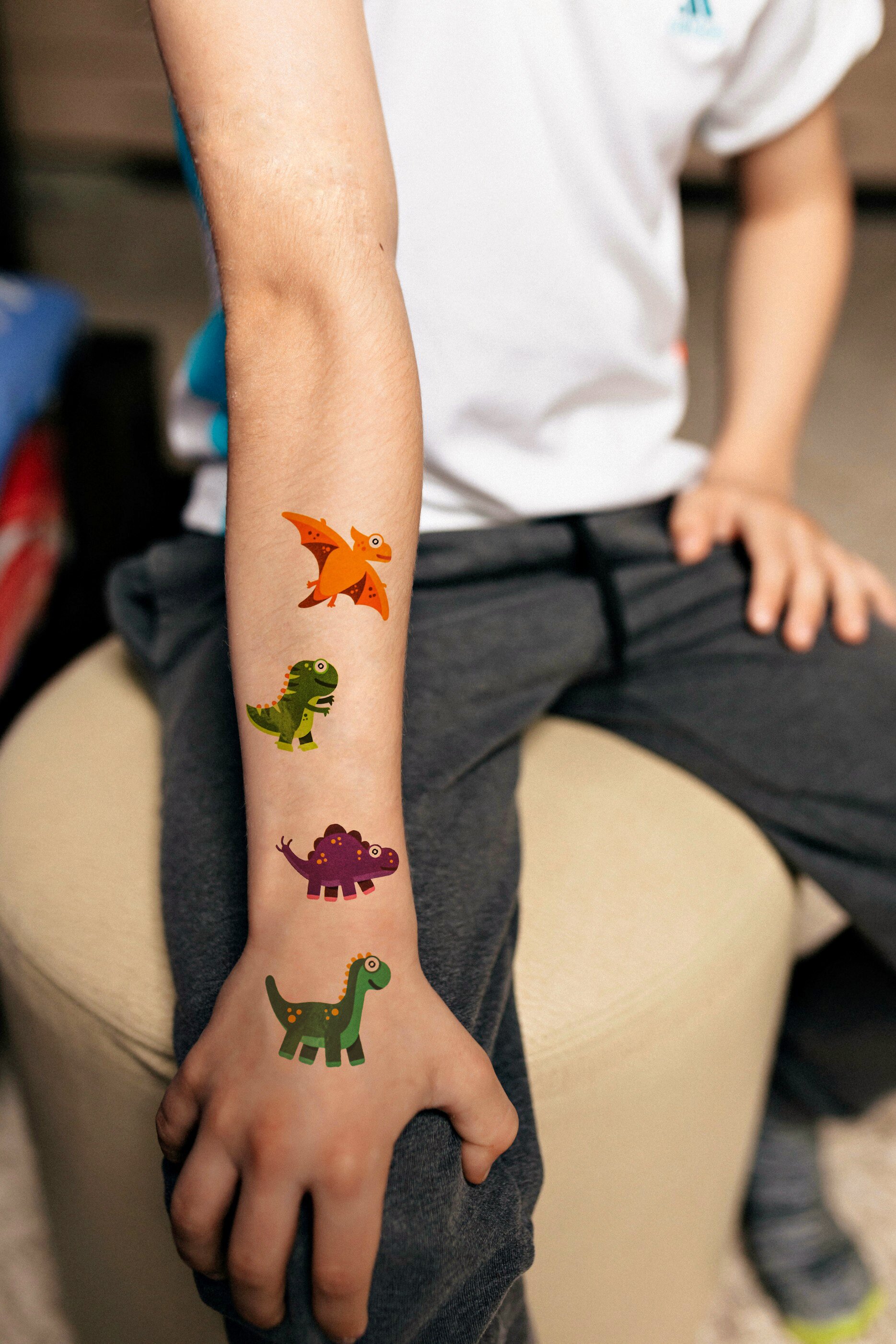 Тату Tattooshka &quot;Фіолетові динозаврики&quot; WS-067 (5805800010939)  Фото №5
