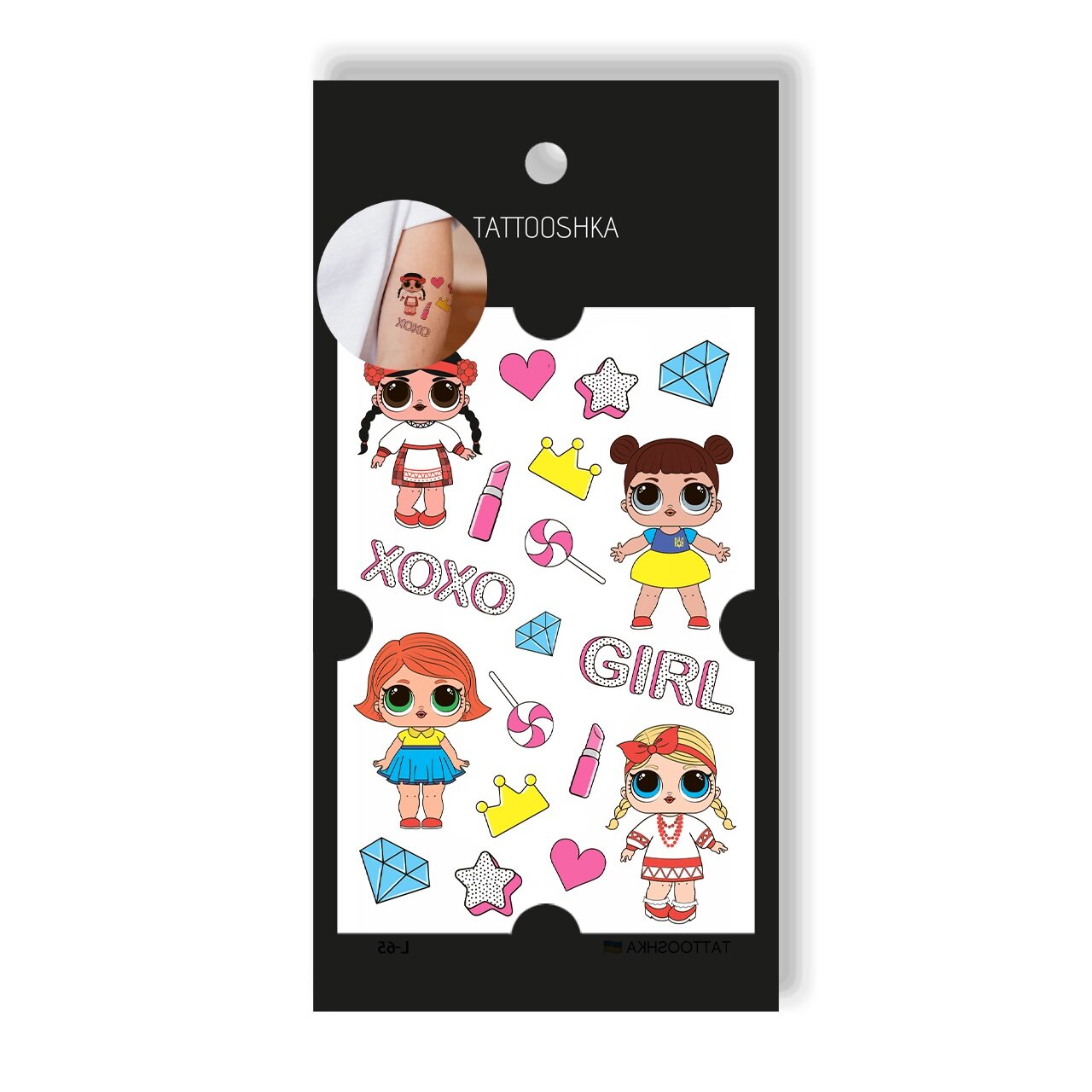 Тату Tattooshka &quot;Ляльки&quot; L-65 (4825800010259)  Фото №0