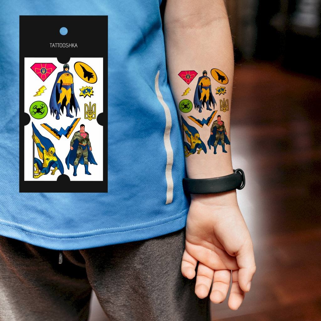 Тату Tattooshka &quot;Супергерої міні&quot; L-60 (4825800010167)  Фото №1
