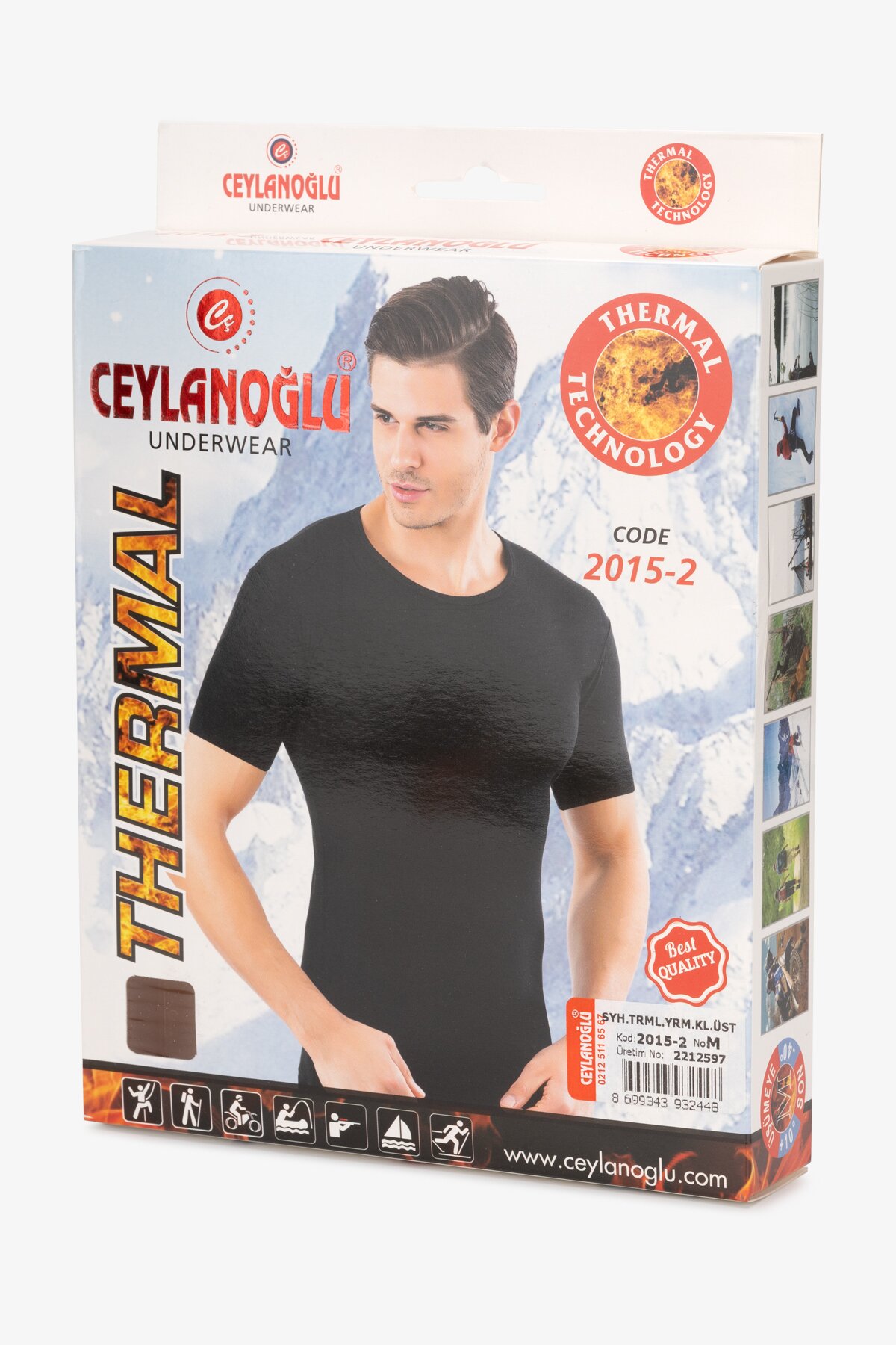 Термофутболка чоловіча Ceylanoglu 2015-2 S Чорний (2000903102151W)  Фото №8