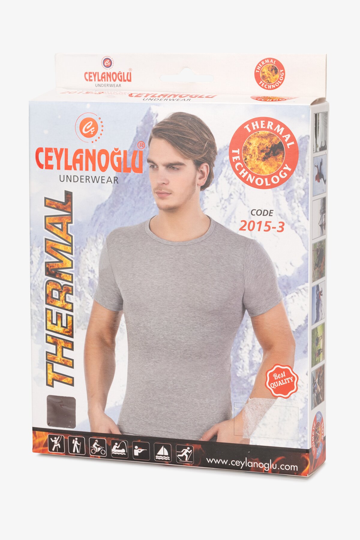 Термофутболка мужская Ceylanoglu 2015-3 S Серый (2000903102243W)  Фото №8