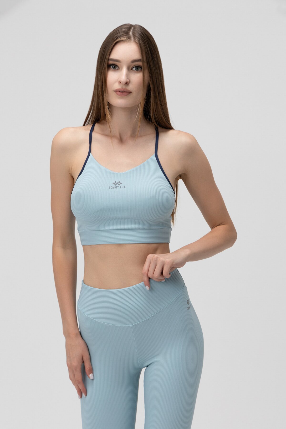 Топ фитнес однотонный женский Tommy life 97274 L Мятный (2000989972808A)  Фото №0