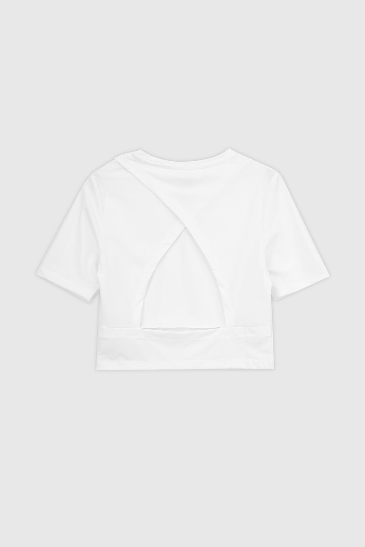 Топ фітнес однотонний жіночий Tommy life 97265 L Білий (2000989973225A)  Фото №7