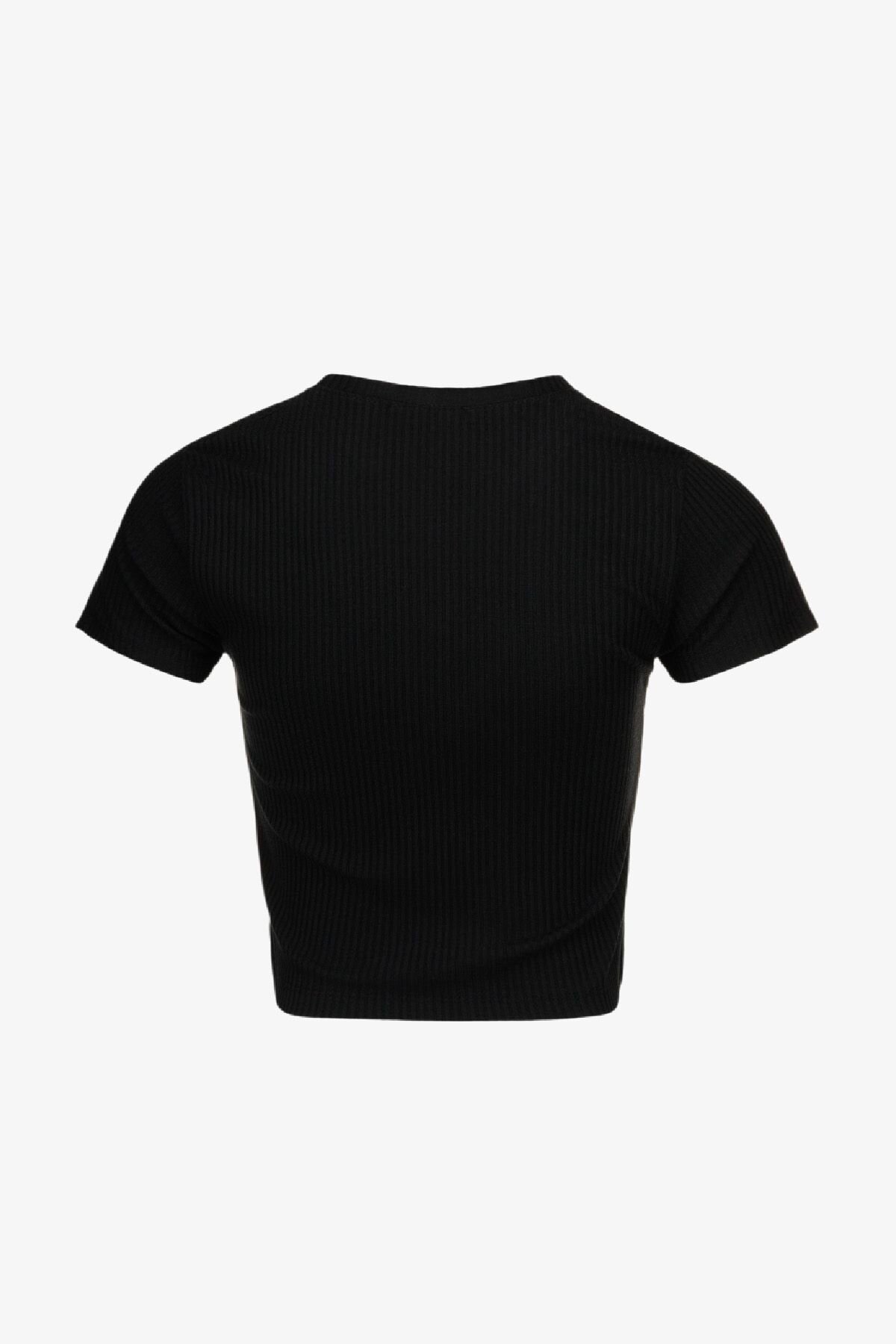 Топ однотонный женский 80677-1 L/XL Черный  Фото №2