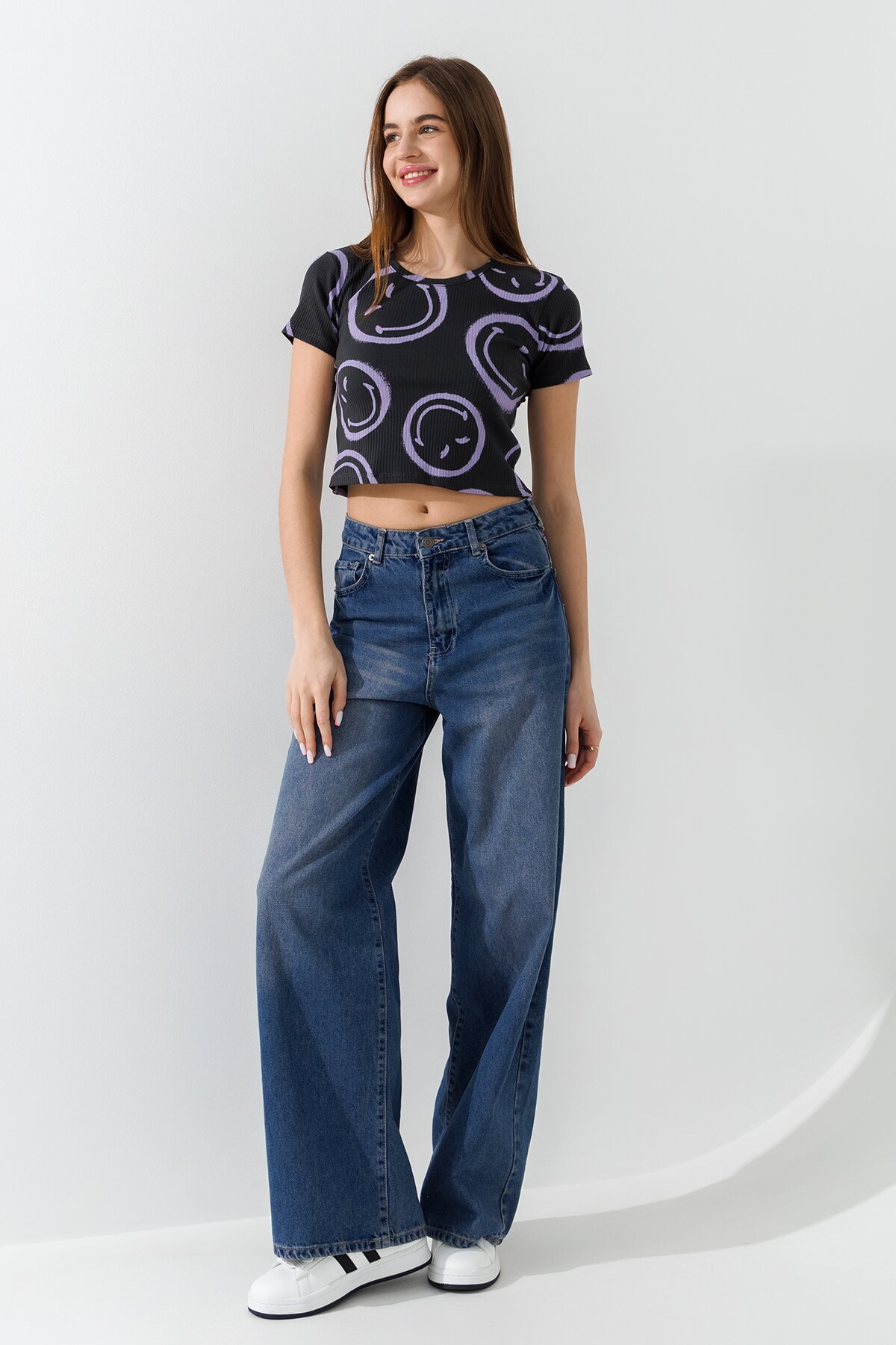 Топ однотонний жіночий  80677 L/XL Темно-сірий  Фото №5