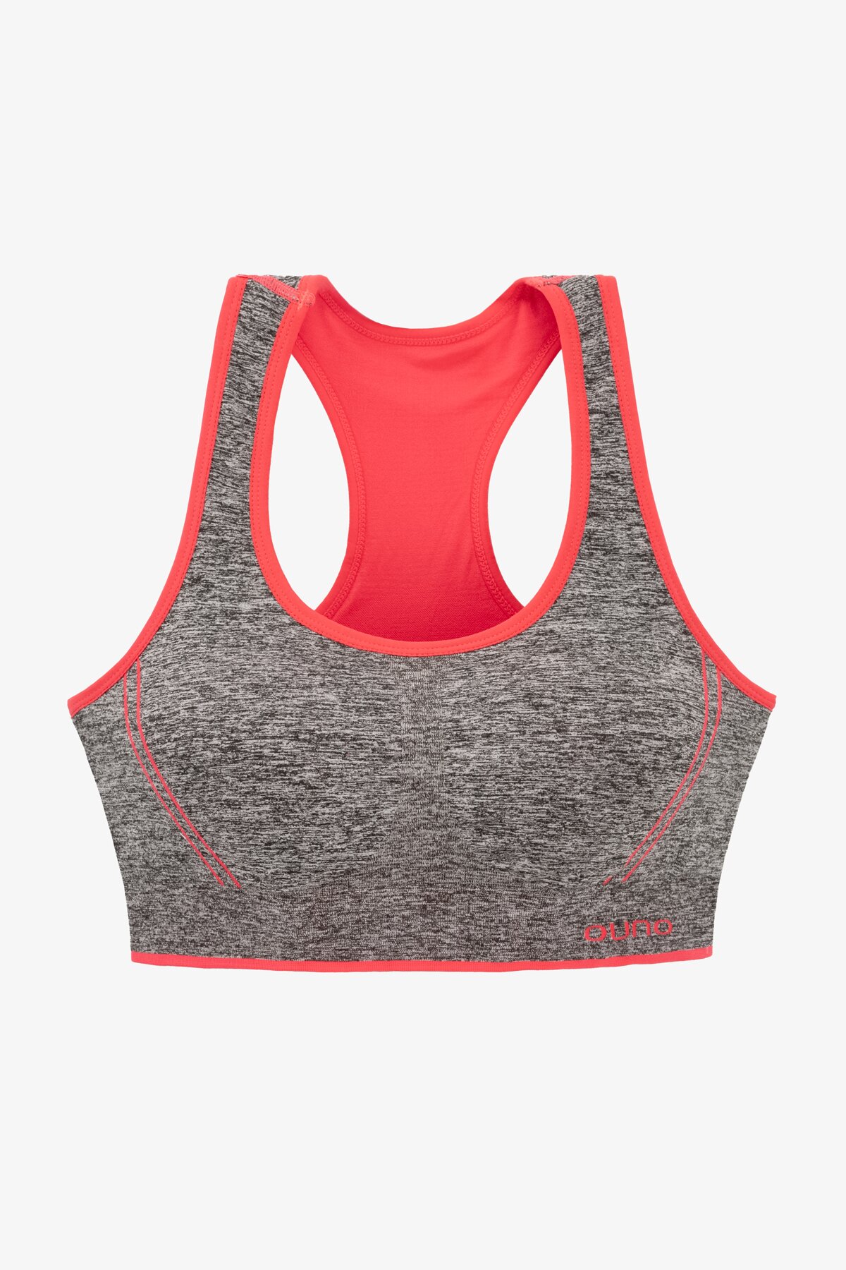Топ спортивный женский Ouno 5120 XL/2XL Серо-красный  Фото №5