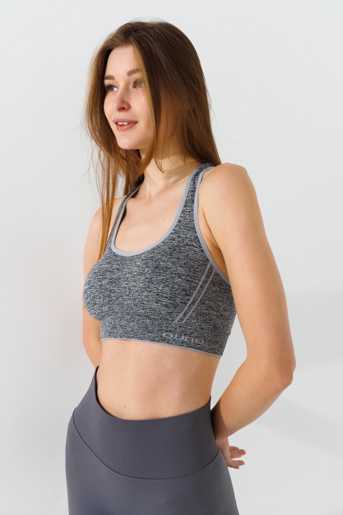 Топ спортивний жіночий Ouno 5120 XL/2XL Сірий  Фото №0