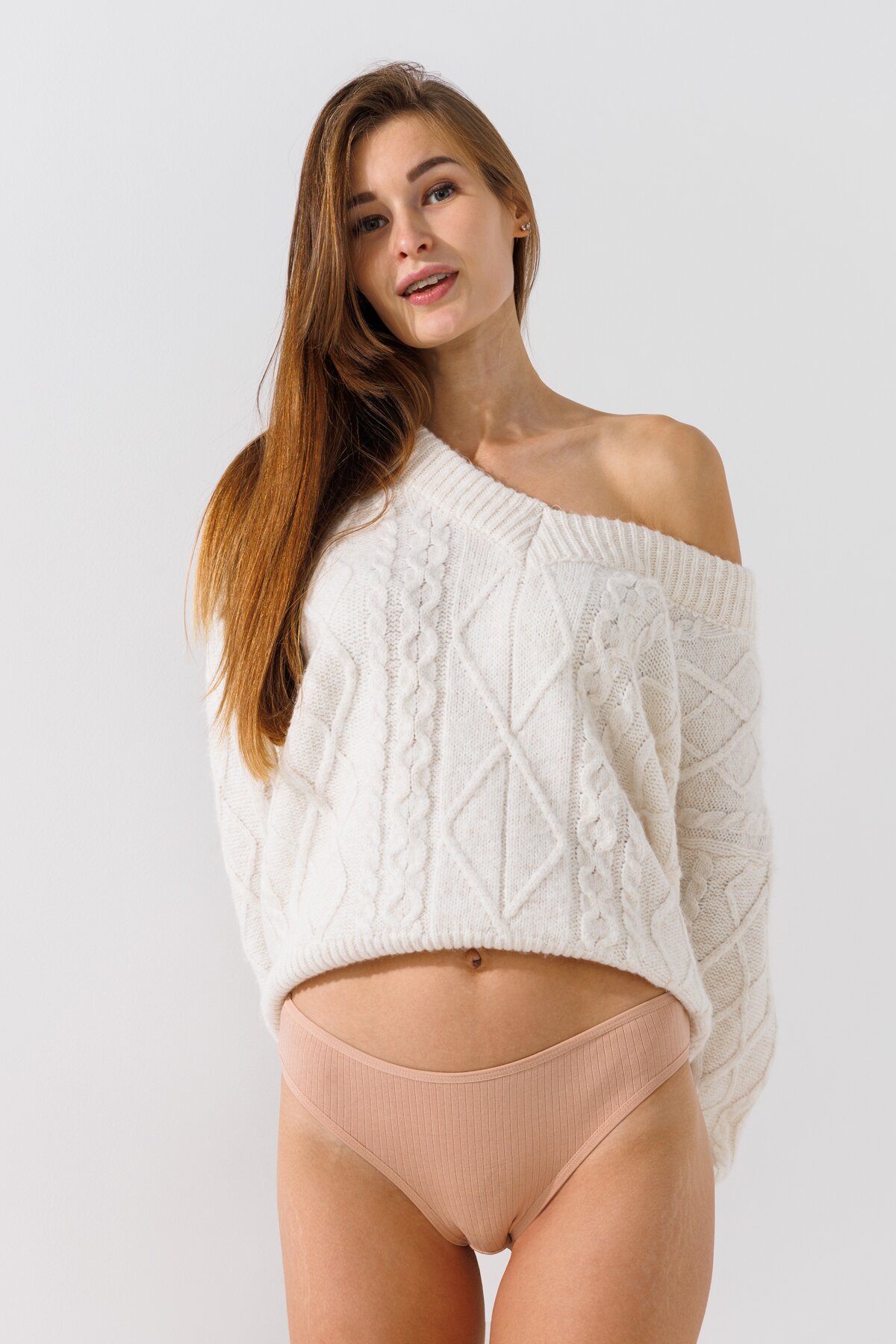 Труси жіночі Nicoletta 113243-1 2XL Бежевий  Фото №0
