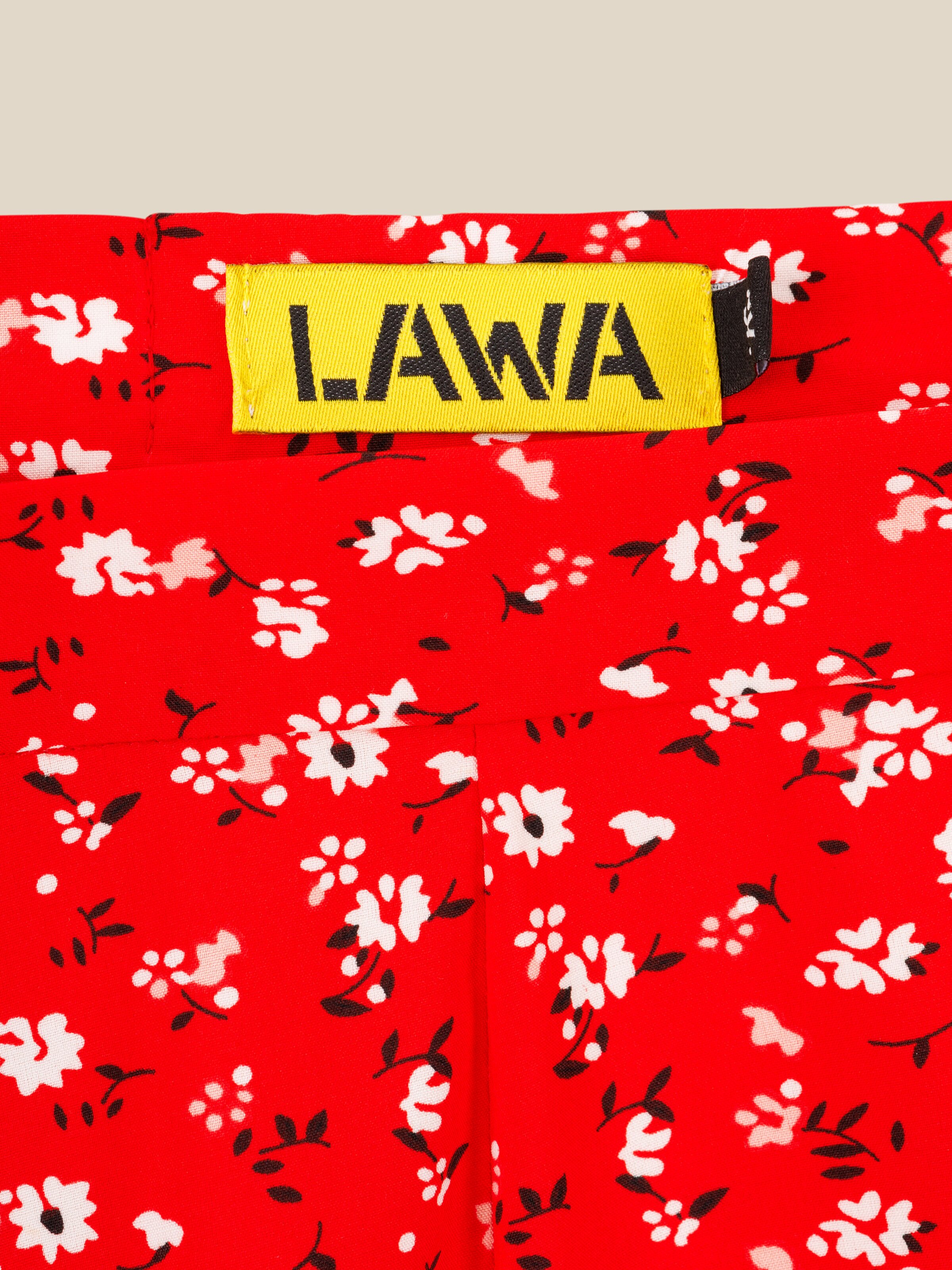 Спідниця з візерунком жіноча LAWA WTC02303 XS Червоно-білий  Фото №8