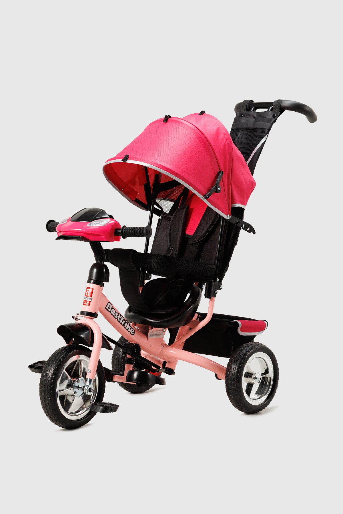 Велосипед 3-х колісний з капором Best Trike 6588/63-768 10&#039;&#039; Червоний (6989151361038)  Фото №0