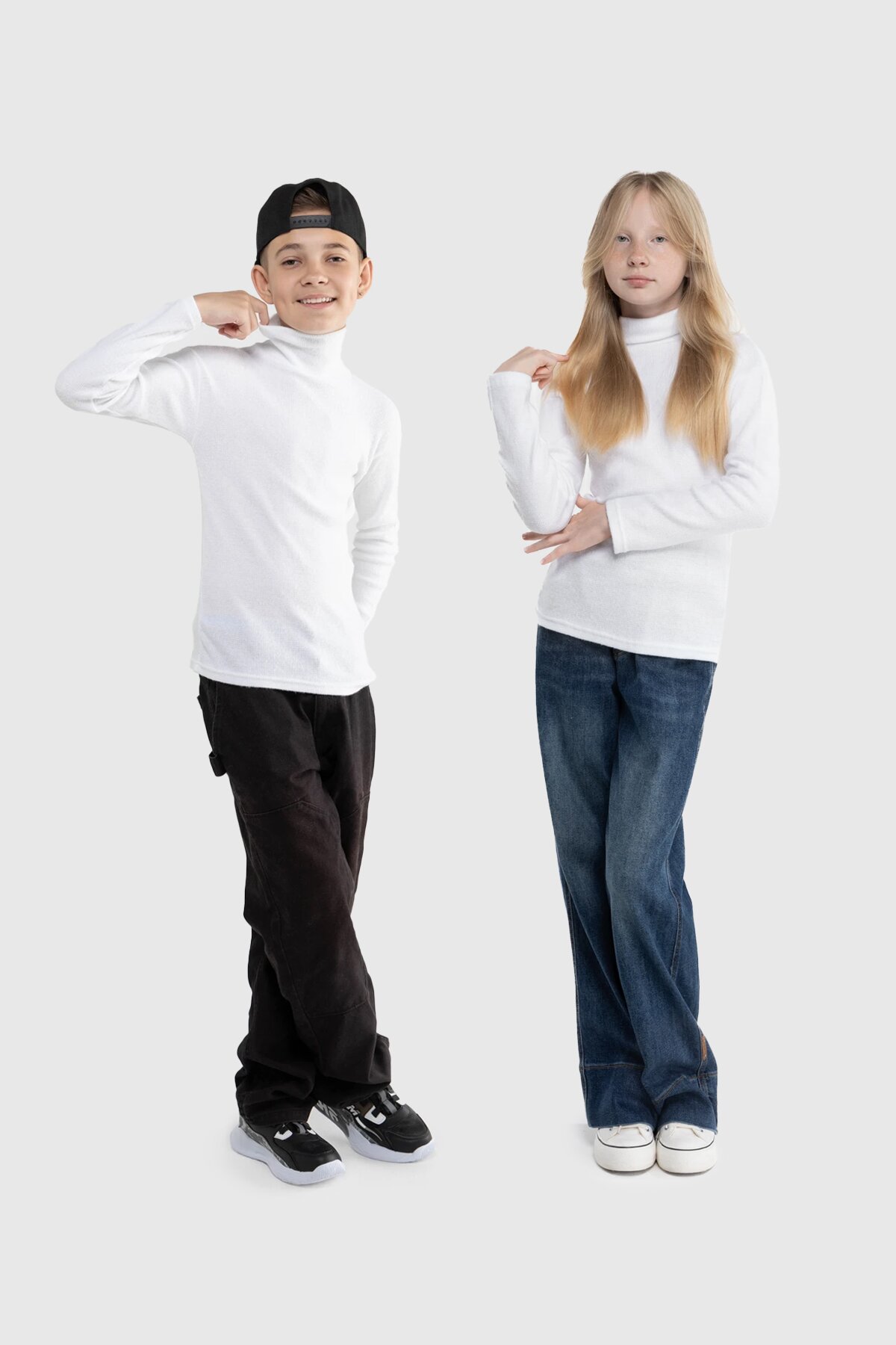 Водолазка однотонная Happy Kids 912 146 см Белый (2000989741992W)  Фото №0