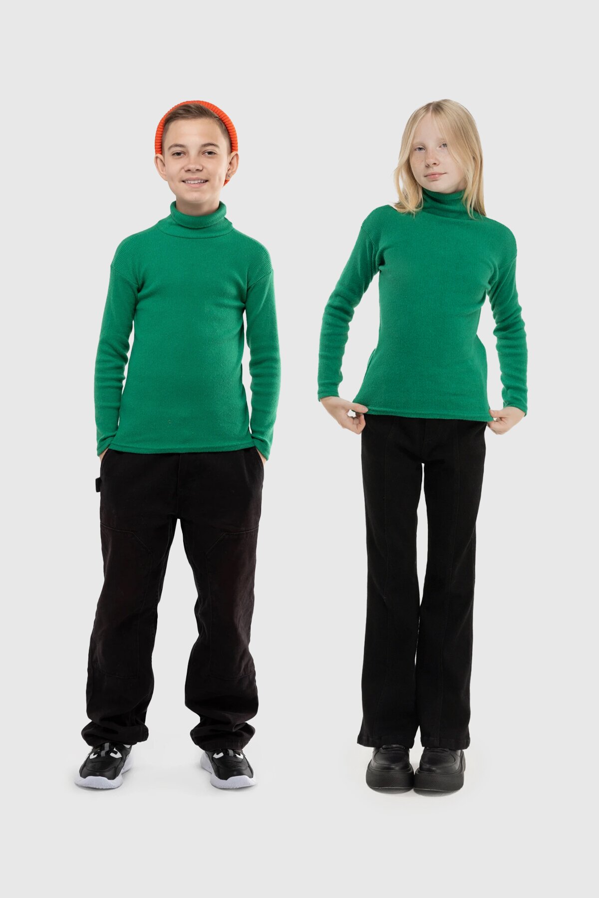 Водолазка однотонная Happy Kids 912 146 см Зеленый (2000989741893W)  Фото №0