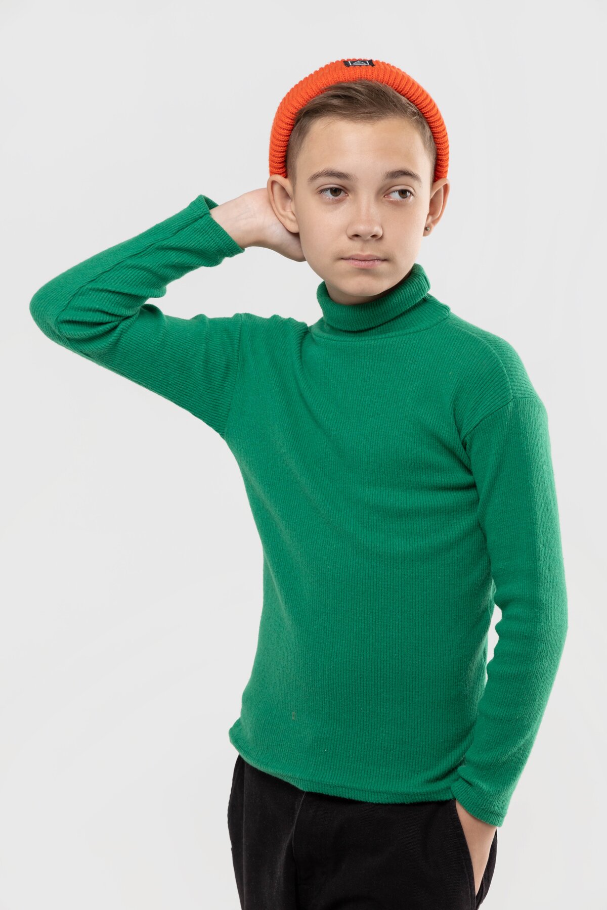 Водолазка однотонная Happy Kids 912 146 см Зеленый (2000989741893W)  Фото №8