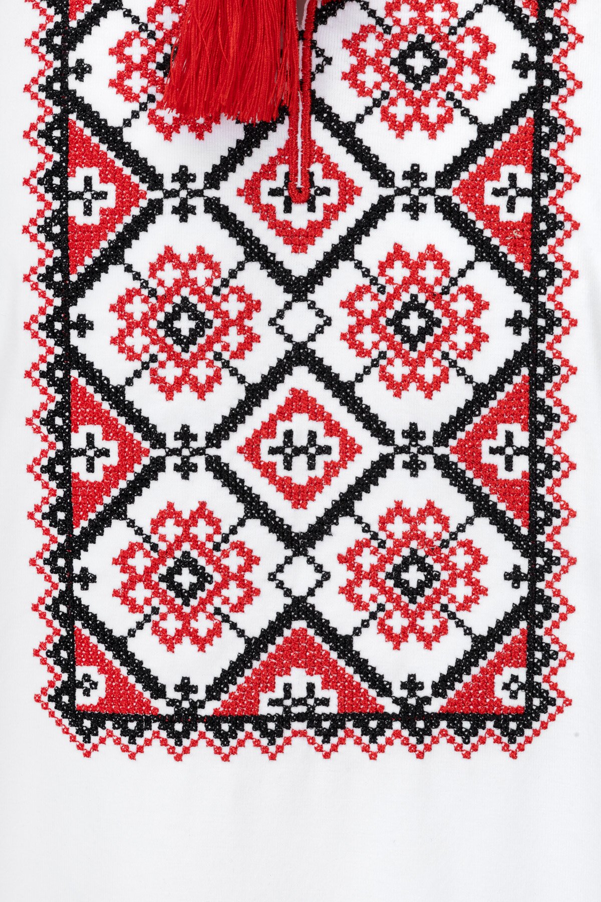 Вышиванка футболка мужская Француз 3XL Бело-красный (2000990486066A)  Фото №8