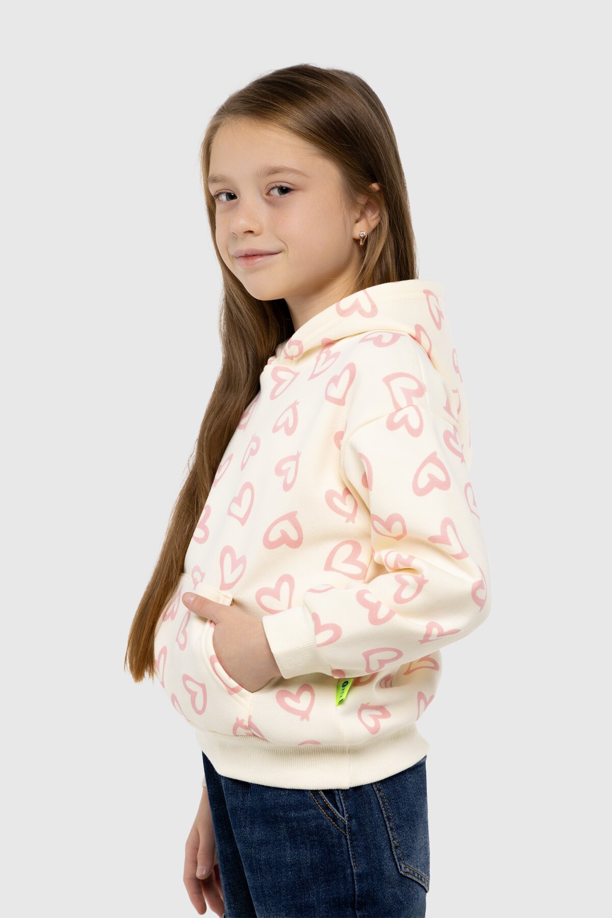 Худи с принтом для девочки Kai-Kai 7806 92 см Молочный (2000990107565W)  Фото №2